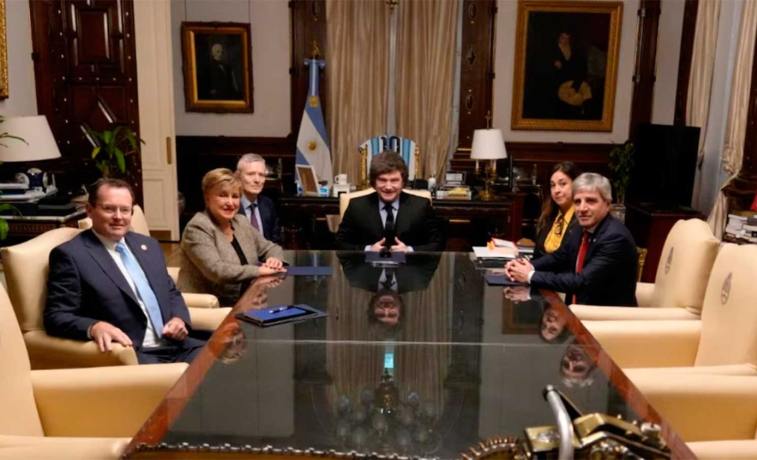 Javier Milei se reunió con Georgieva en Casa Rosada